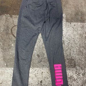 Puma gray leggings girls xs 5/6